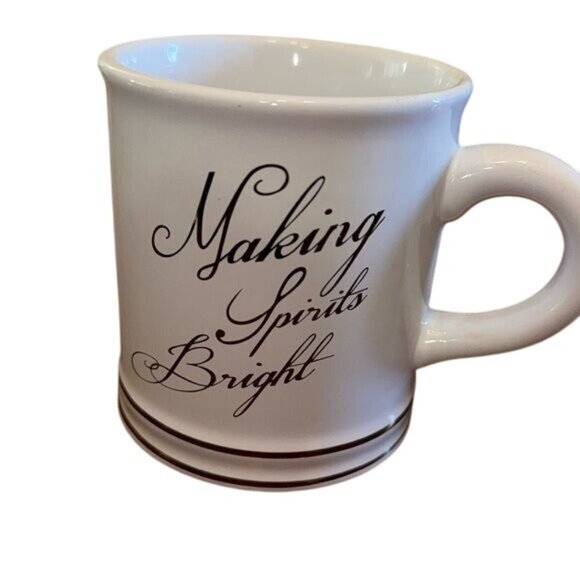 "Making Spirits Bright" Ceramic Mug - Picture 1 of 5